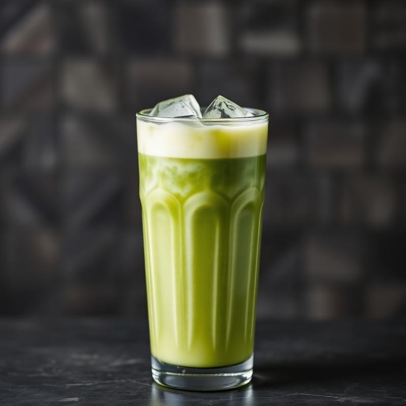 Iced matcha latte